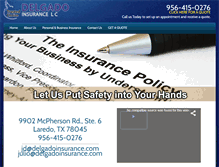 Tablet Screenshot of delgadoinsurance.com